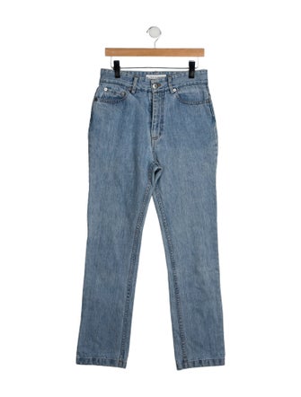 Matthew Adams Dolan High-Rise Straight Leg Jeans