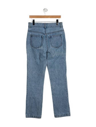 Matthew Adams Dolan High-Rise Straight Leg Jeans