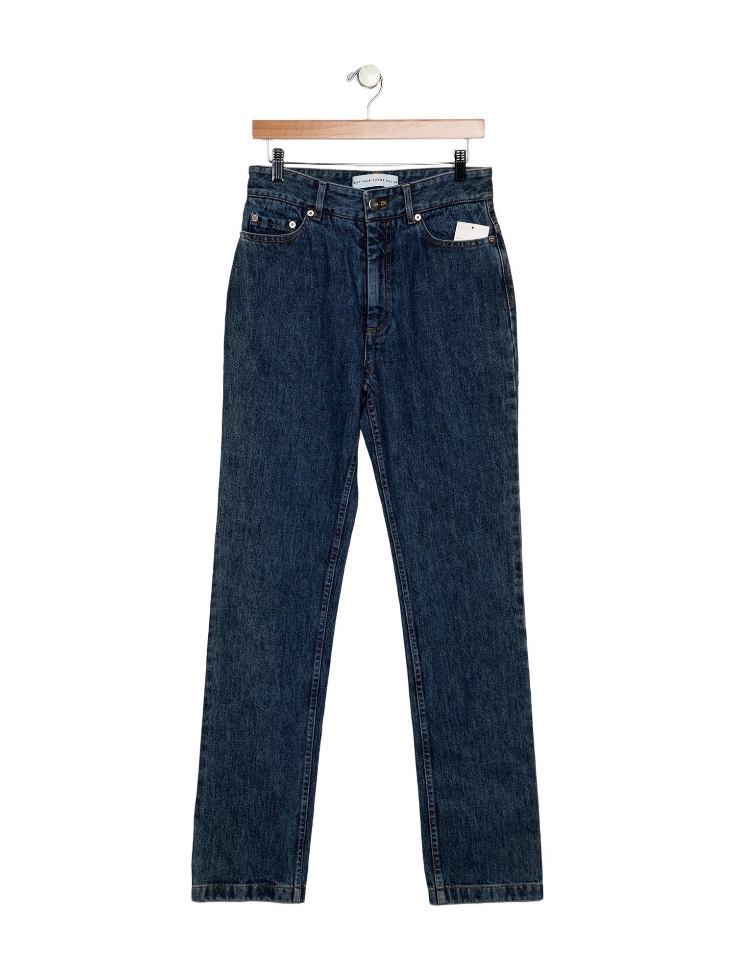 Matthew Adams Dolan High-Rise Straight Leg Jeans
