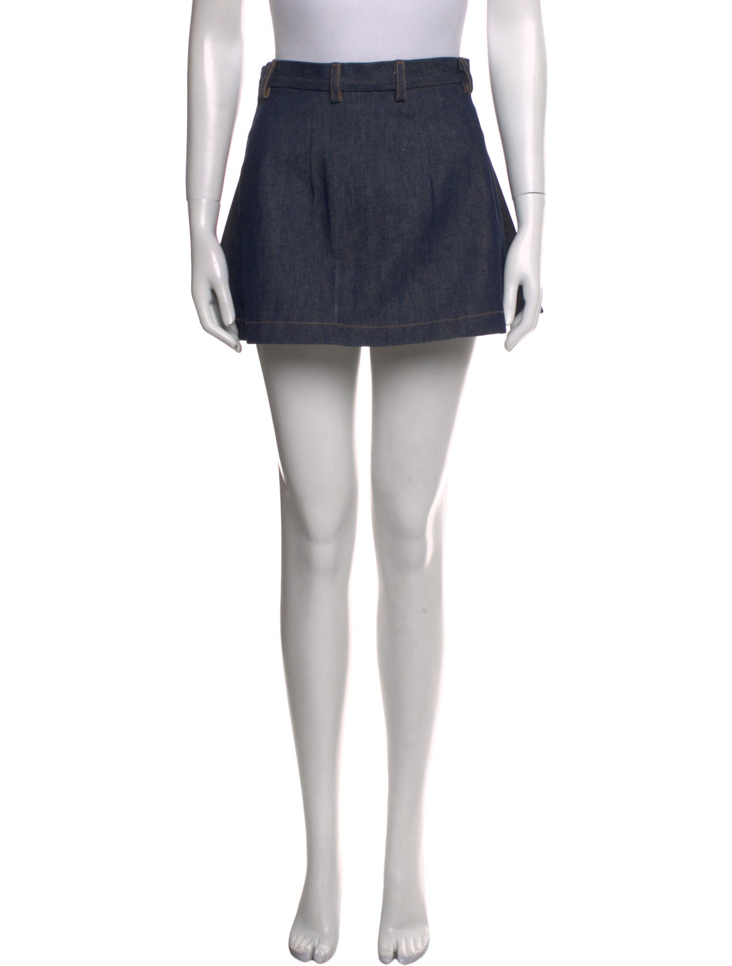 Matthew Adams Dolan Pleated Accents Mini Skirt