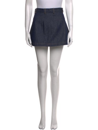 Matthew Adams Dolan Pleated Accents Mini Skirt