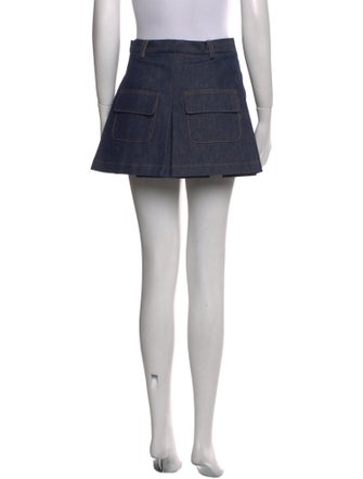 Matthew Adams Dolan Pleated Accents Mini Skirt