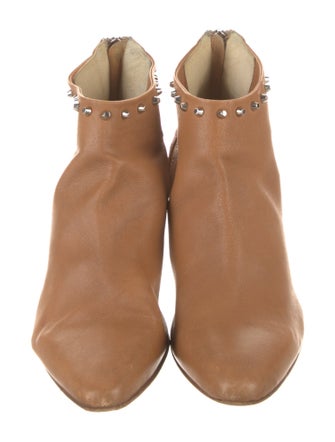 Ma&Lo Leather Studded Accents Boots