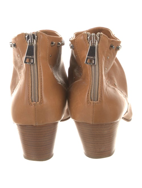 Ma&Lo Leather Studded Accents Boots