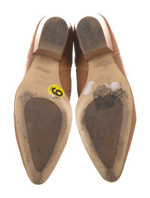 Ma&Lo Leather Studded Accents Boots