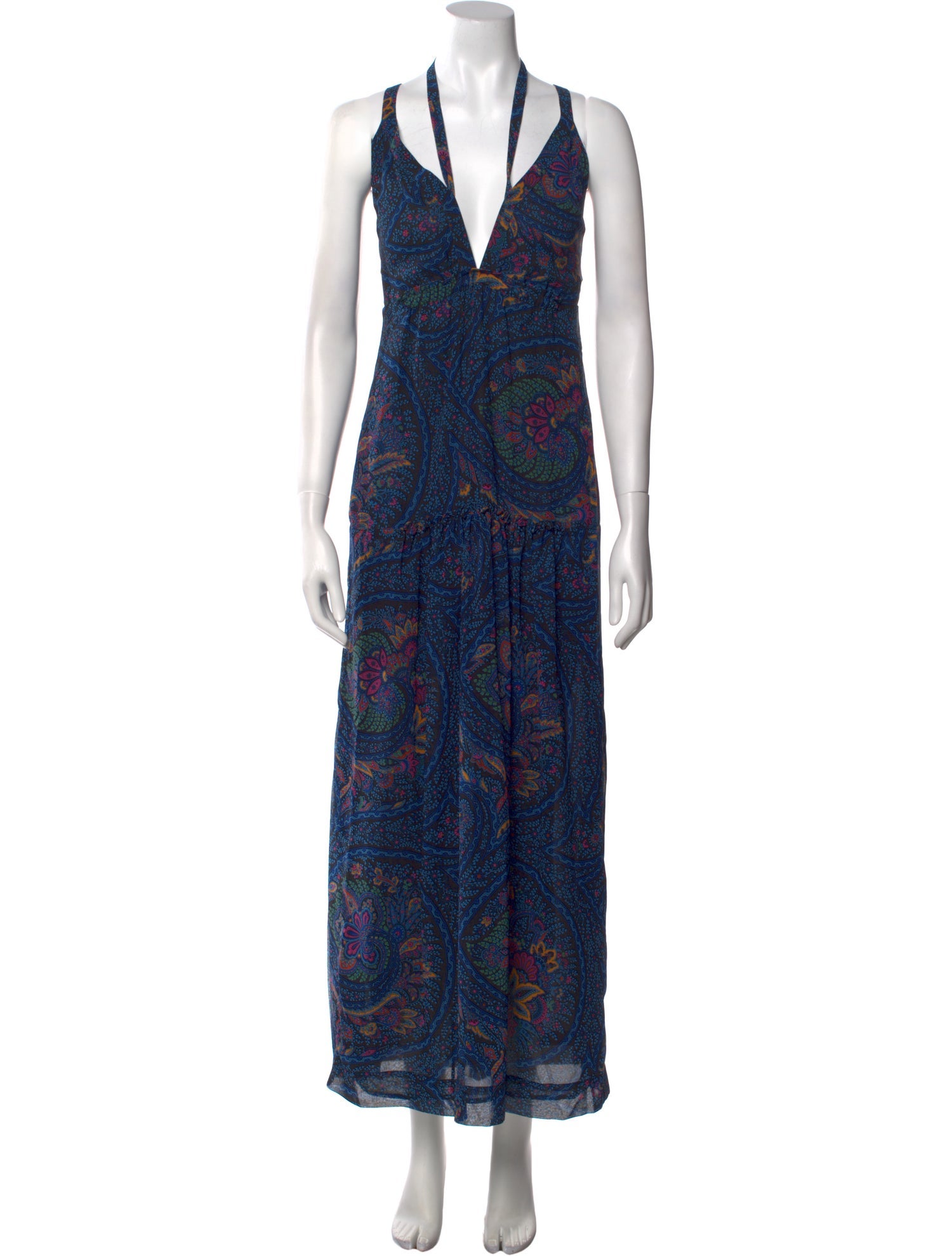Malia Mills Paisley Print Long Dress w/ Tags