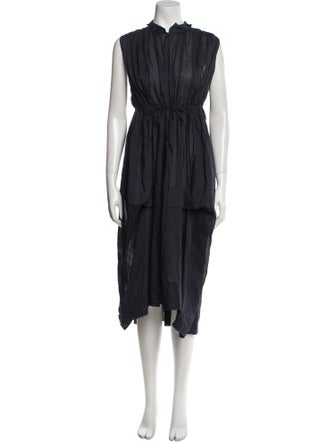 Malia Mills Mock Neck Midi Length Dress