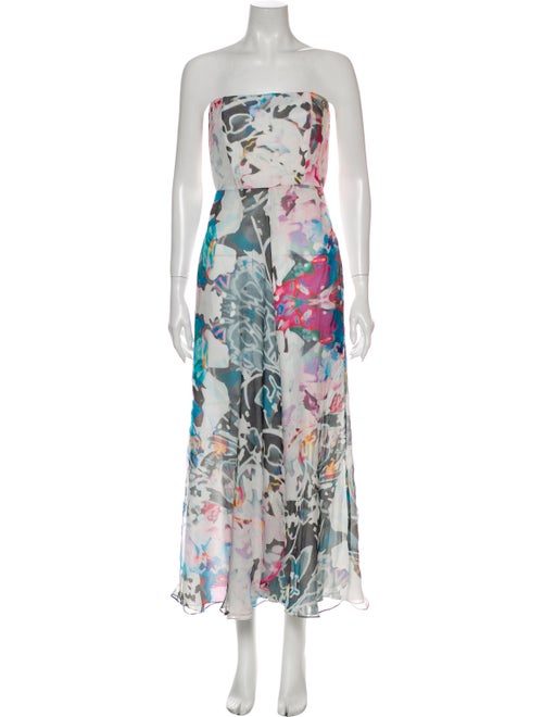 Mara and Mine Silk Long Dress White