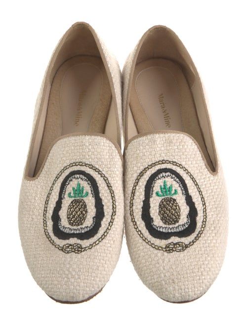 Mara and Mine Graphic Print Embroidered Accent Loafers