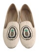 Mara and Mine Graphic Print Embroidered Accent Loafers
