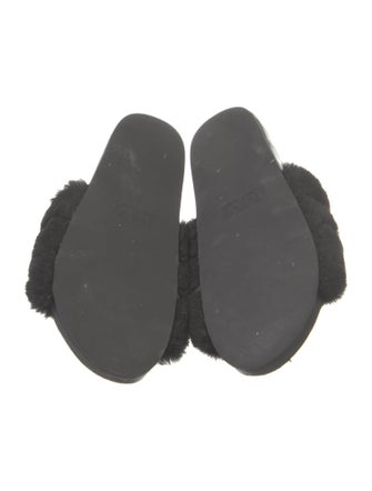 Mara and Mine Fur Chain-Link Accents Slides