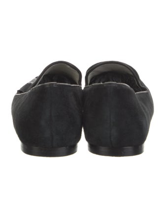 Mara and Mine Suede Embroidered Accent Loafers