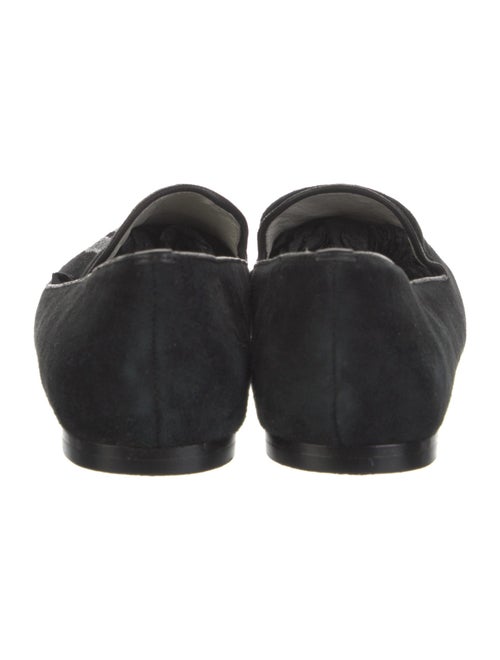 Mara and Mine Suede Embroidered Accent Loafers