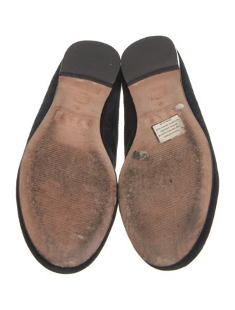 Mara and Mine Suede Embroidered Accent Loafers