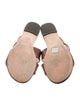 Mara and Mine Leather Grosgrain Trim Slides