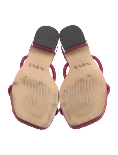 Mara and Mine Leather Printed Slides