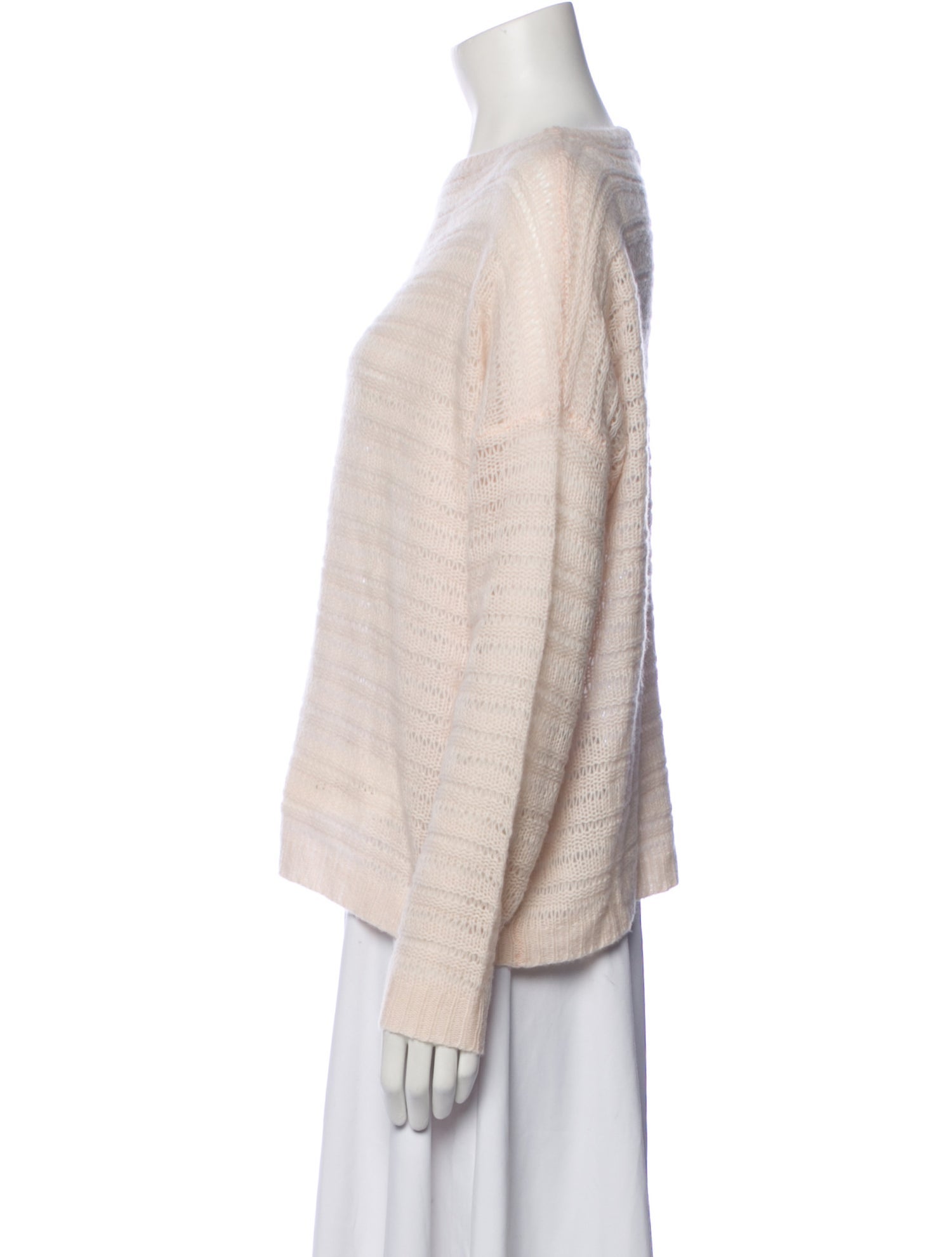 Max & Moi Cashmere Bateau Neckline Sweater