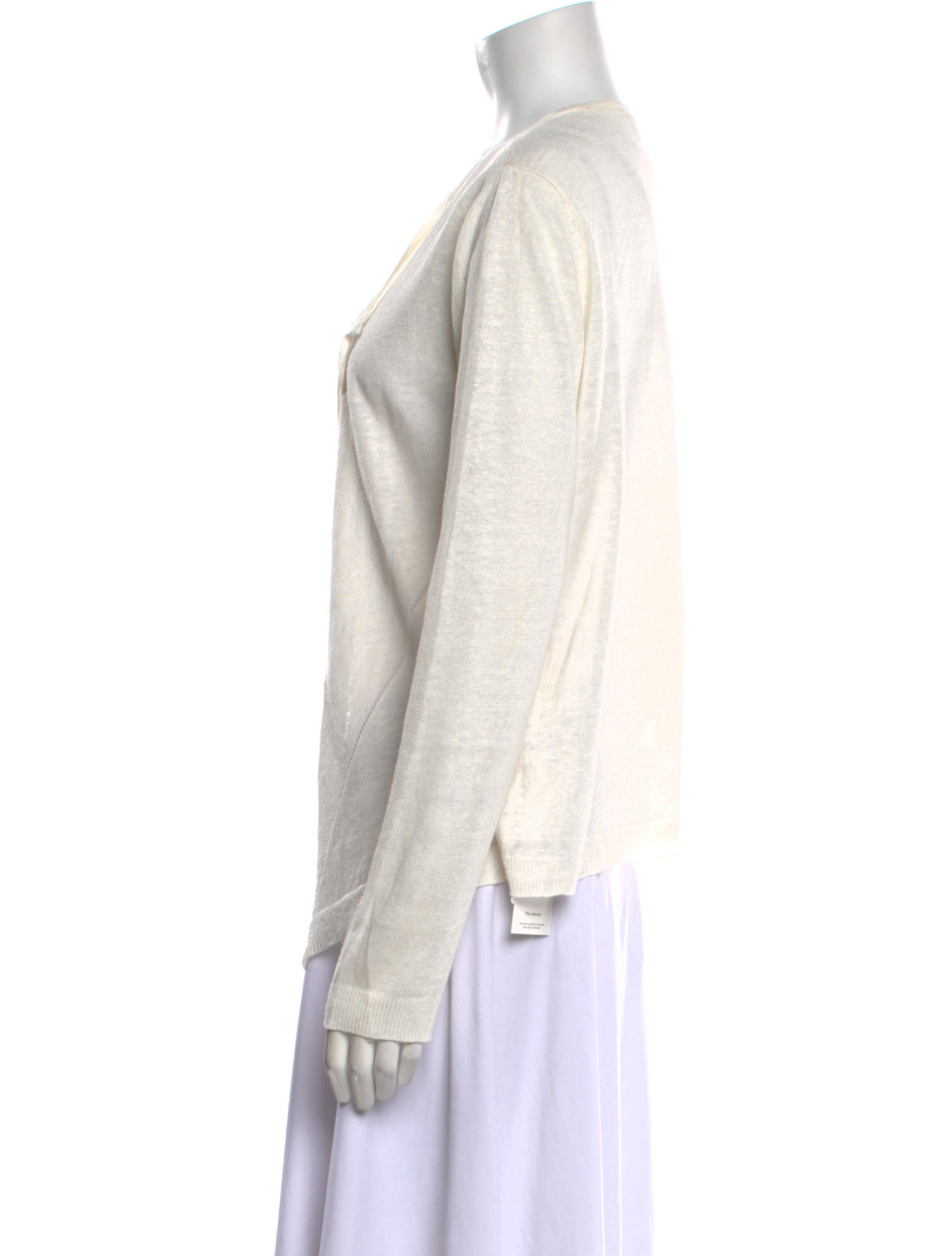 Max & Moi Linen V-Neck Sweater