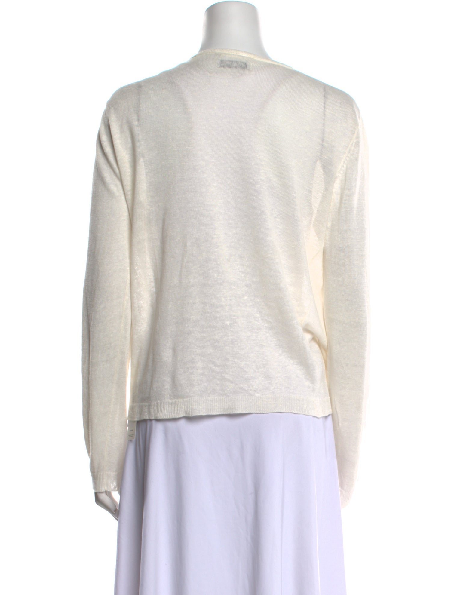 Max & Moi Linen V-Neck Sweater