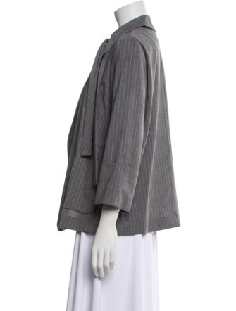 Max & Moi Virgin Wool Striped Blazer