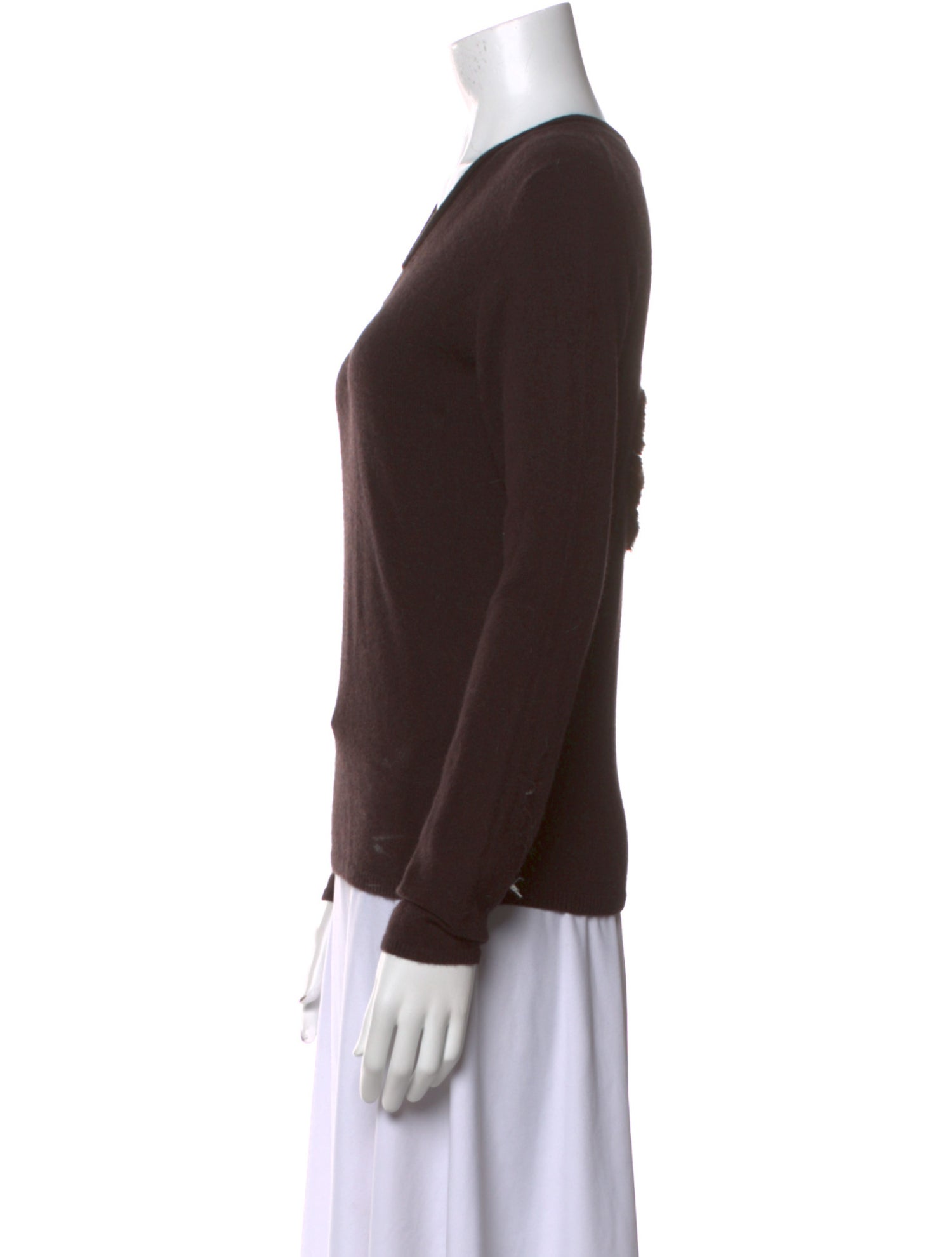 Max & Moi Cashmere V-Neck Sweater