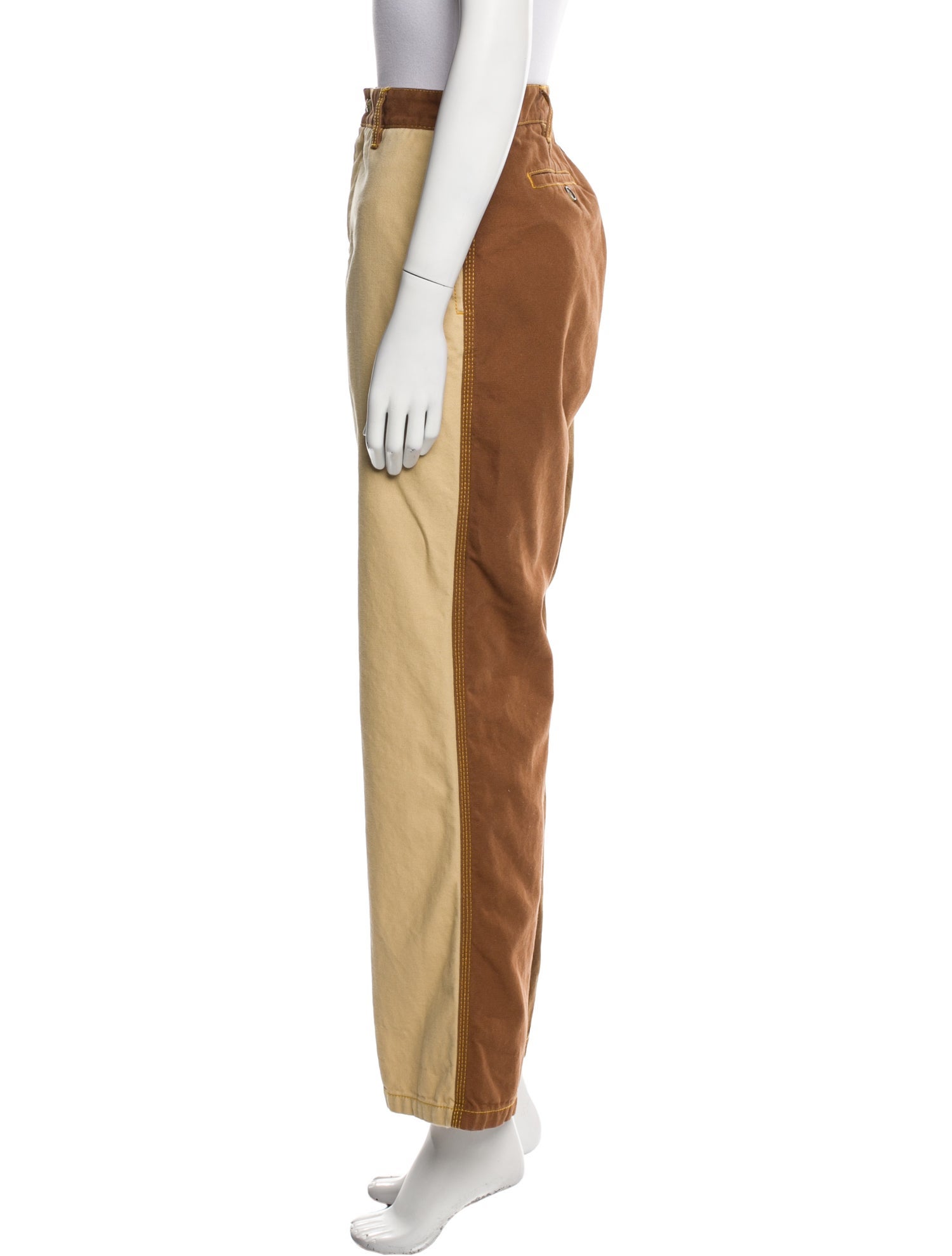 Marni x Carhartt Colorblock Pattern Wide Leg Pants