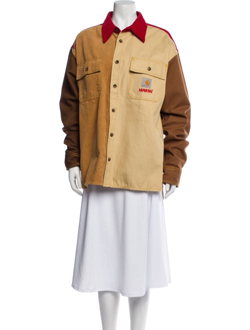 Marni x Carhartt Colorblock Pattern Utility Jacket