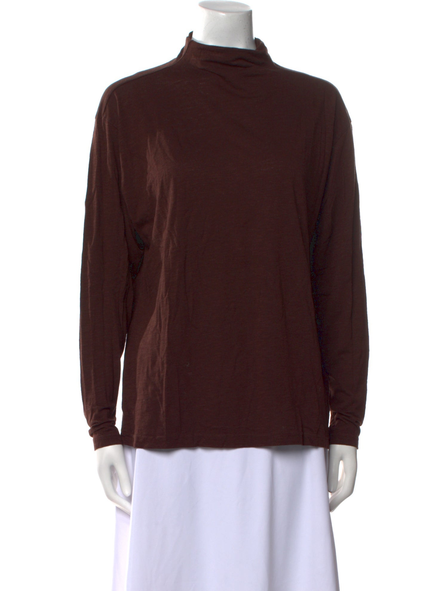 American Vintage Mock Neck Long Sleeve Sweatshirt