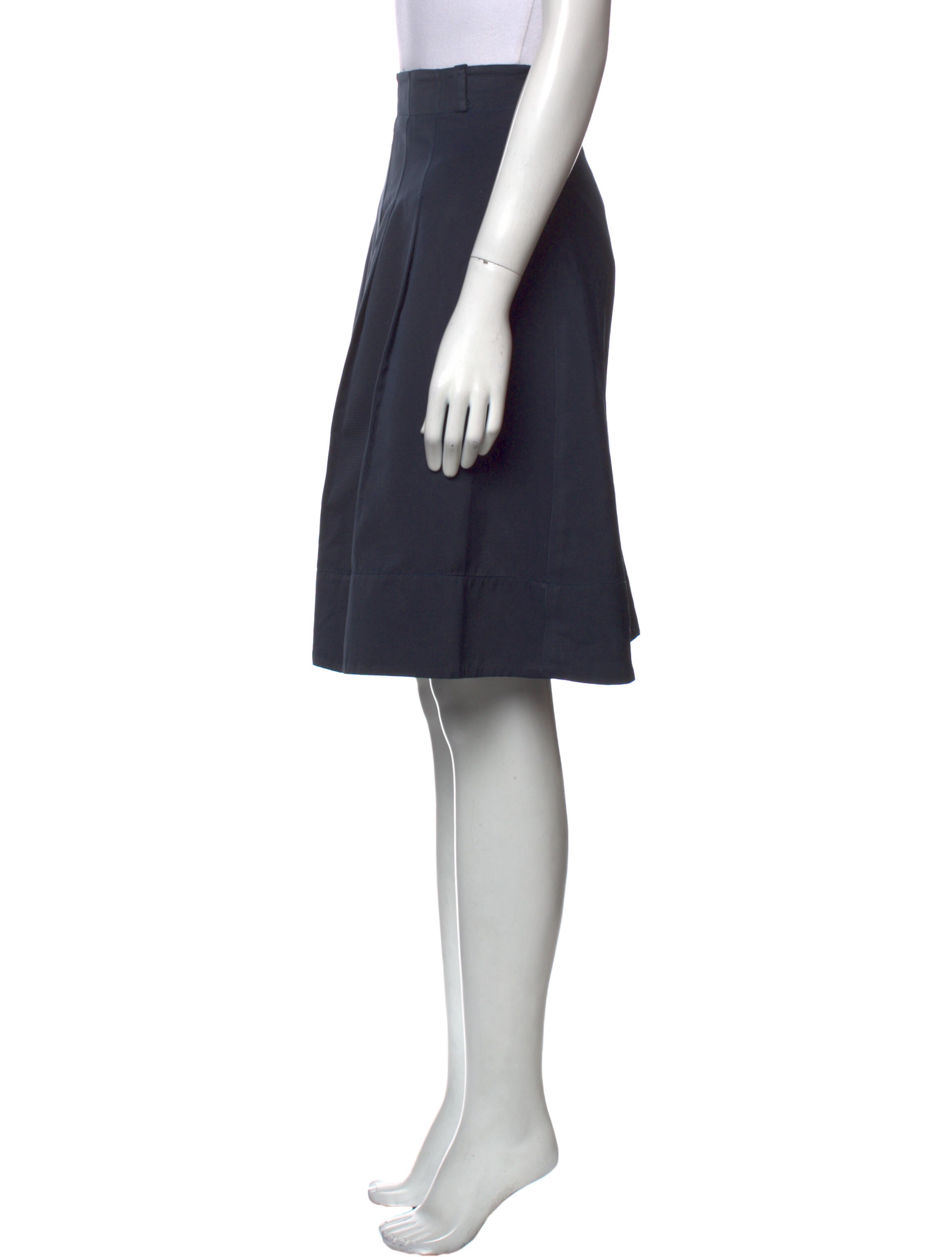 Weekend Max Mara Pleated Accents Knee-Length Skirt