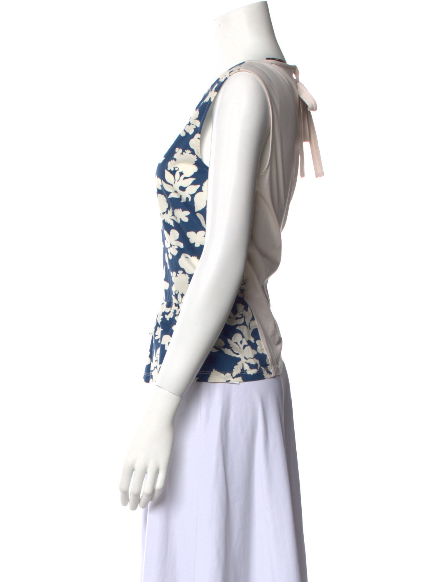 Weekend Max Mara Floral Print Bateau Neckline Top