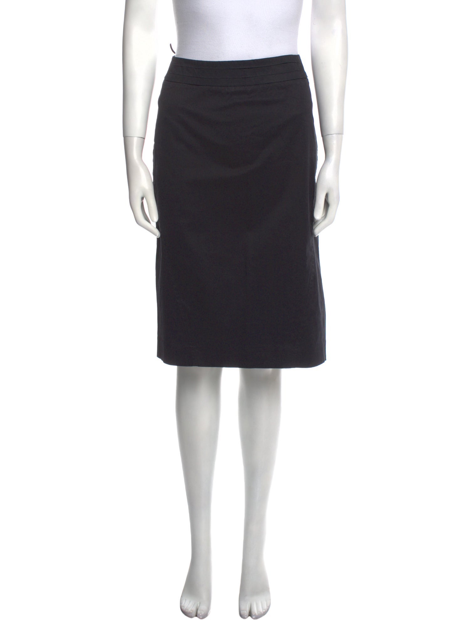 Weekend Max Mara Pleated Accents Knee-Length Skirt