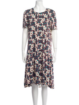 Weekend Max Mara Printed Knee-Length Dress
