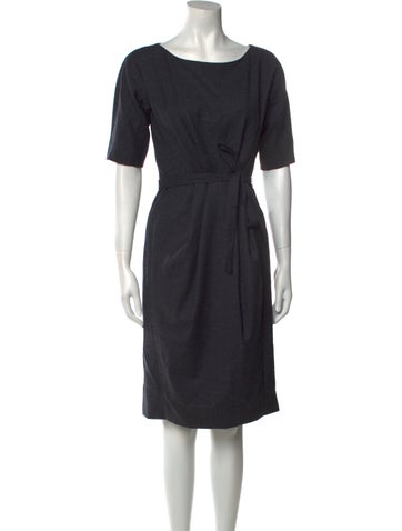 Weekend Max Mara Dresses Virgin Wool Knee-Length Dress M