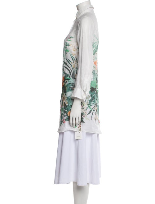 Weekend Max Mara Floral Print Three-Quarter Sleeve Tunic