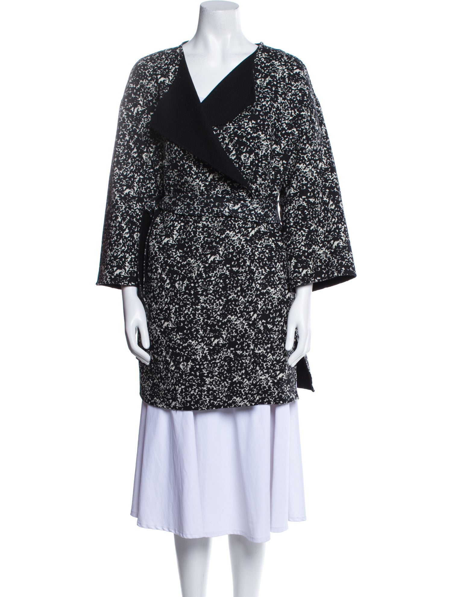 Weekend Max Mara Virgin Wool Printed Coat