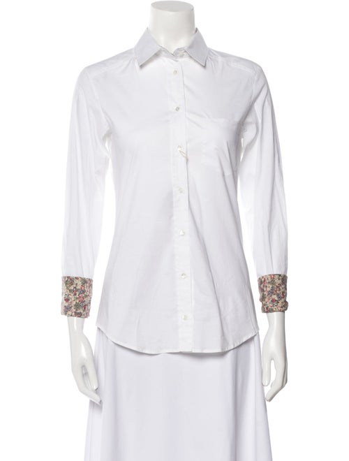 Weekend Max Mara Three-Quarter Sleeve Button-Up Top