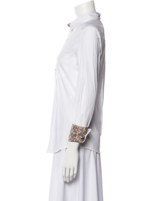 Weekend Max Mara Three-Quarter Sleeve Button-Up Top