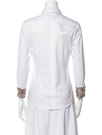 Weekend Max Mara Three-Quarter Sleeve Button-Up Top