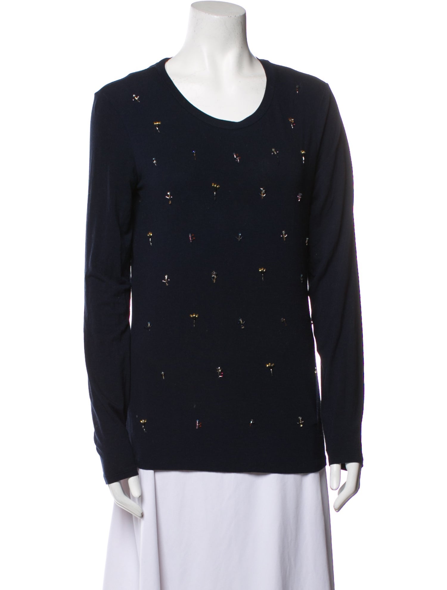 Weekend Max Mara Scoop Neck Long Sleeve Sweatshirt