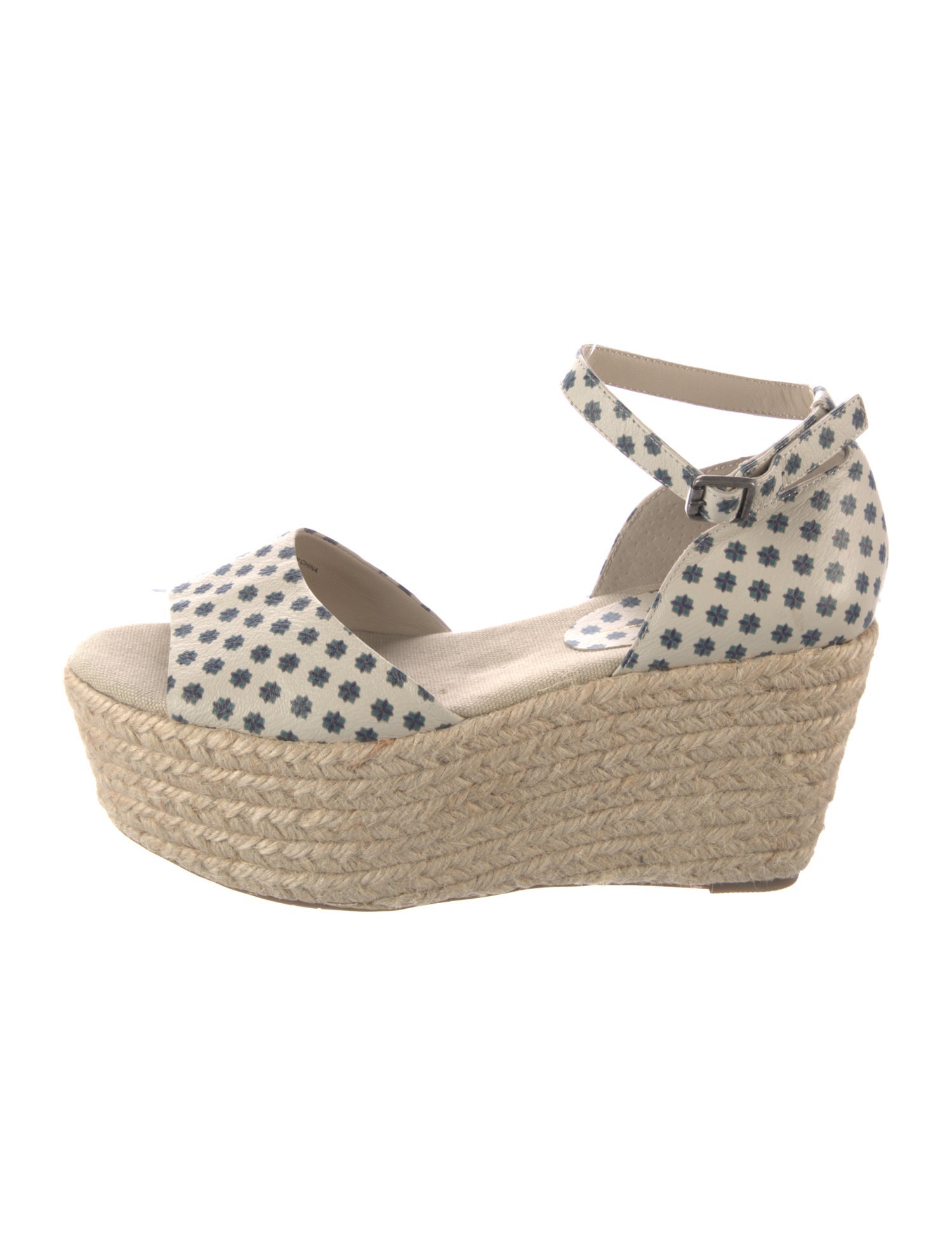Weekend Max Mara Leather Printed Espadrilles