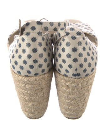 Weekend Max Mara Leather Printed Espadrilles