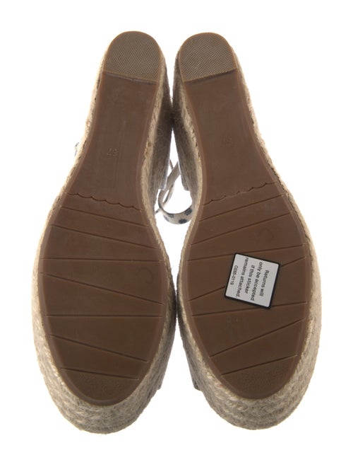 Weekend Max Mara Leather Printed Espadrilles