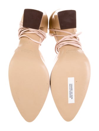 Weekend Max Mara Leather T-Strap Pumps