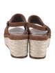Weekend Max Mara Suede Braided Accents Espadrilles