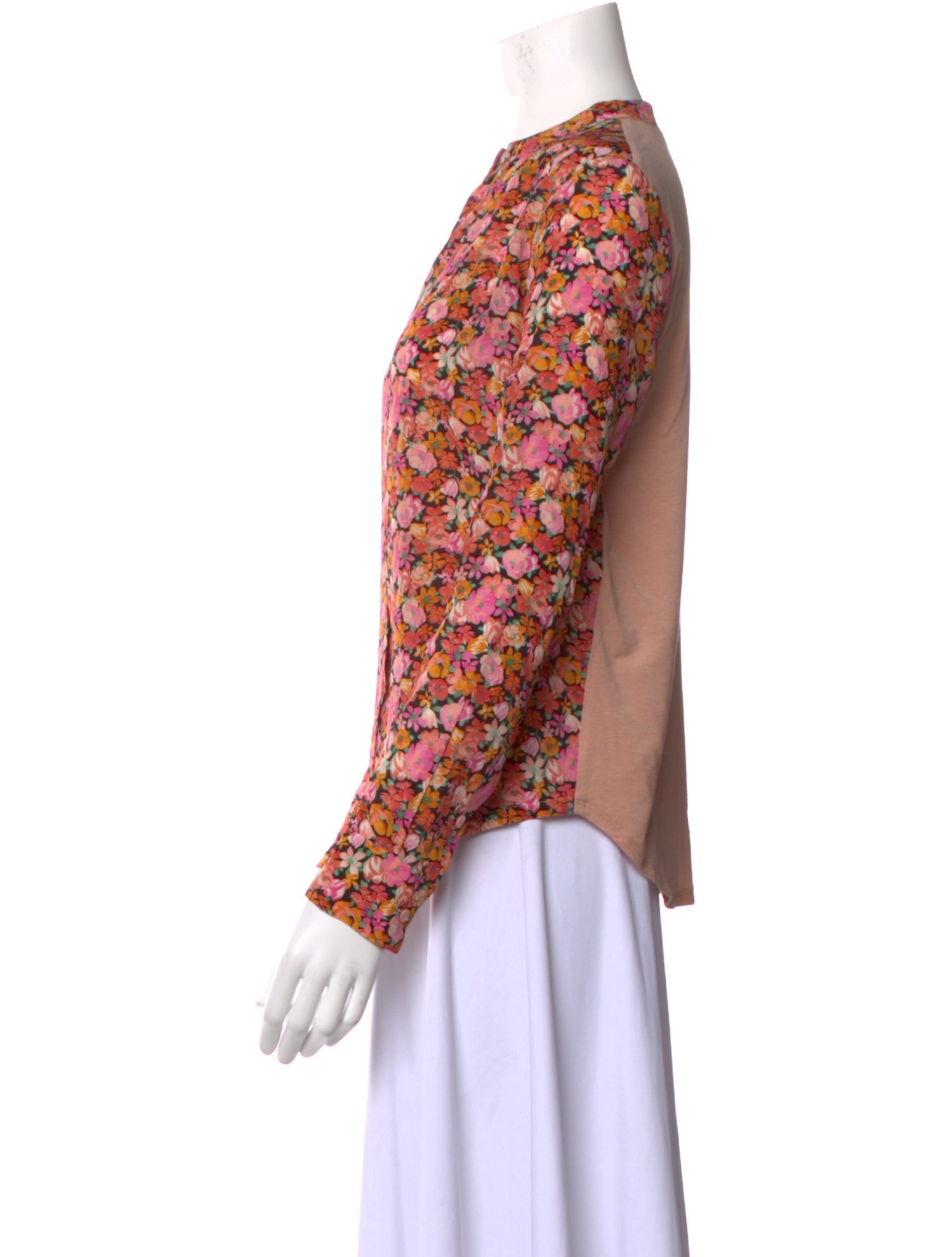 Weekend Max Mara Silk Floral Print Blouse w/ Tags