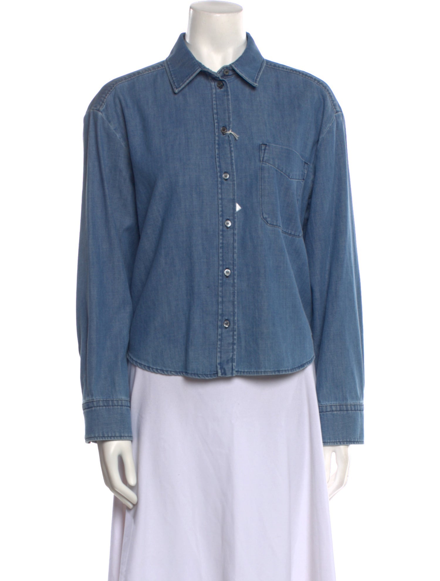 Weekend Max Mara Long Sleeve Button-Up Top
