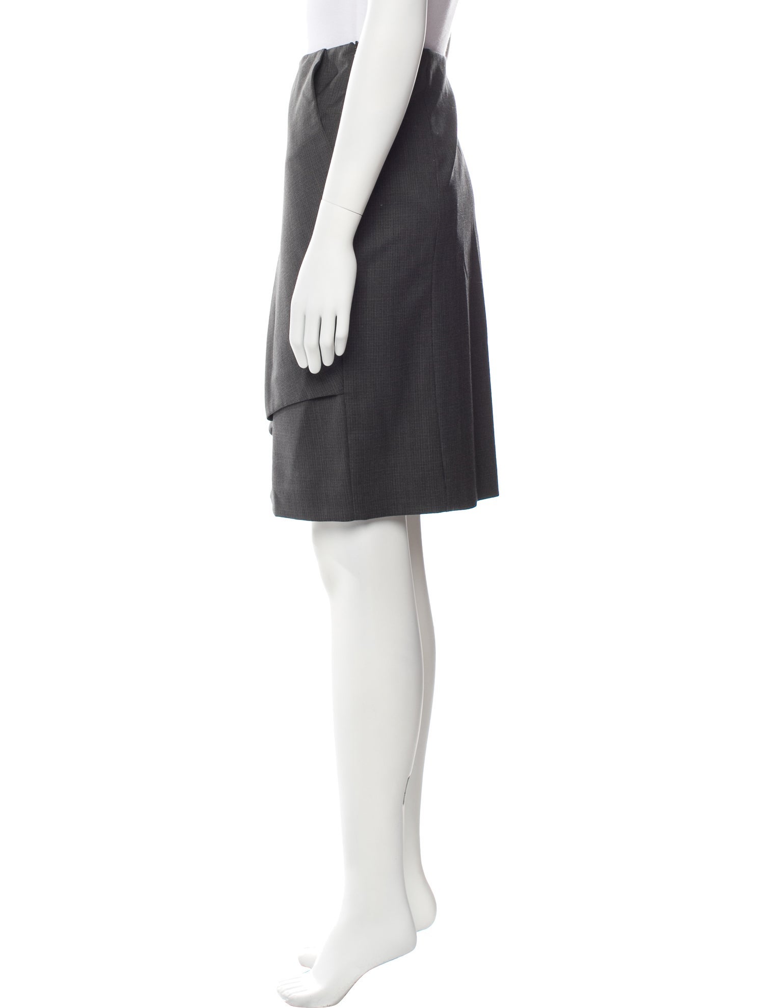 Weekend Max Mara Virgin Wool Knee-Length Skirt