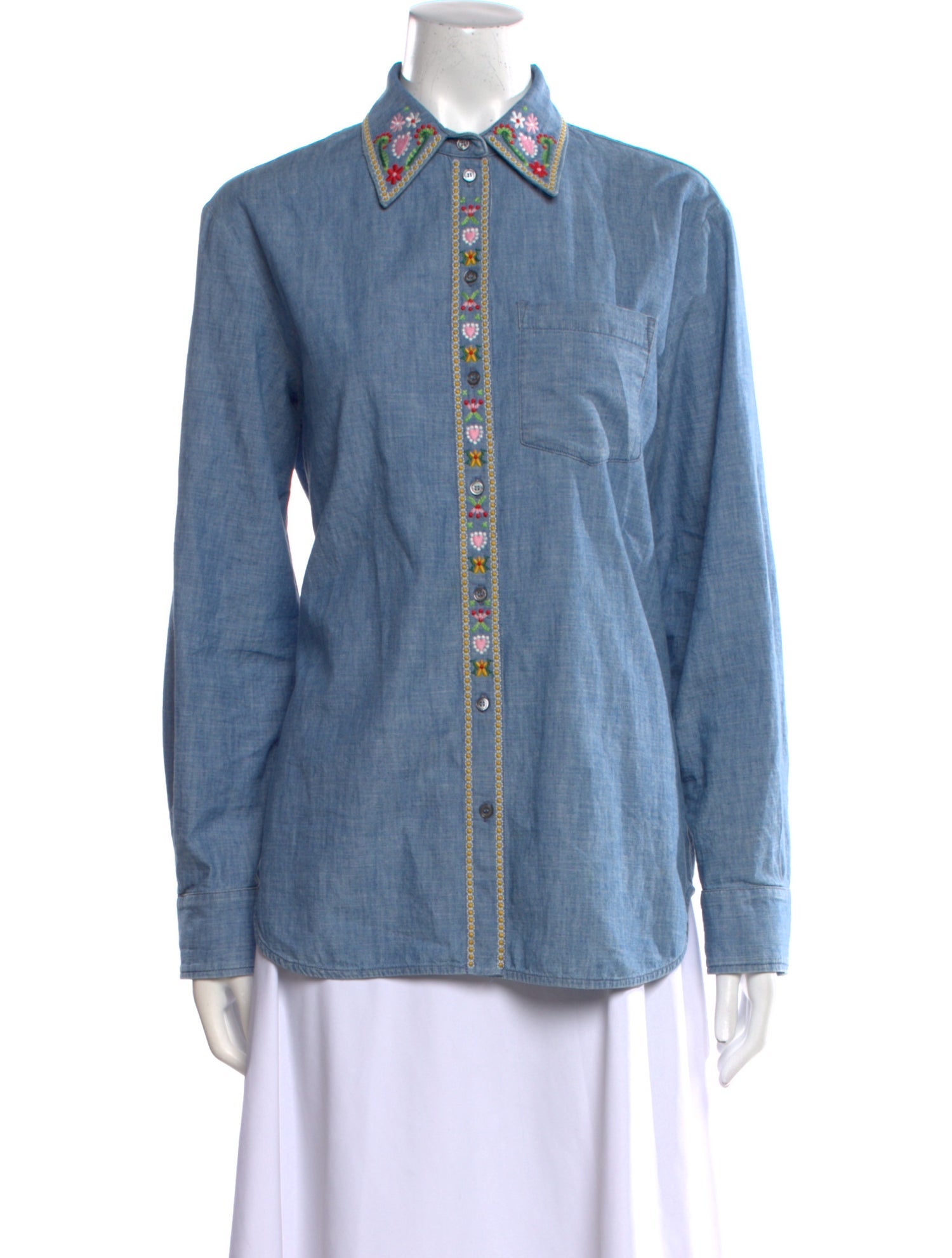 Weekend Max Mara Long Sleeve Button-Up Top