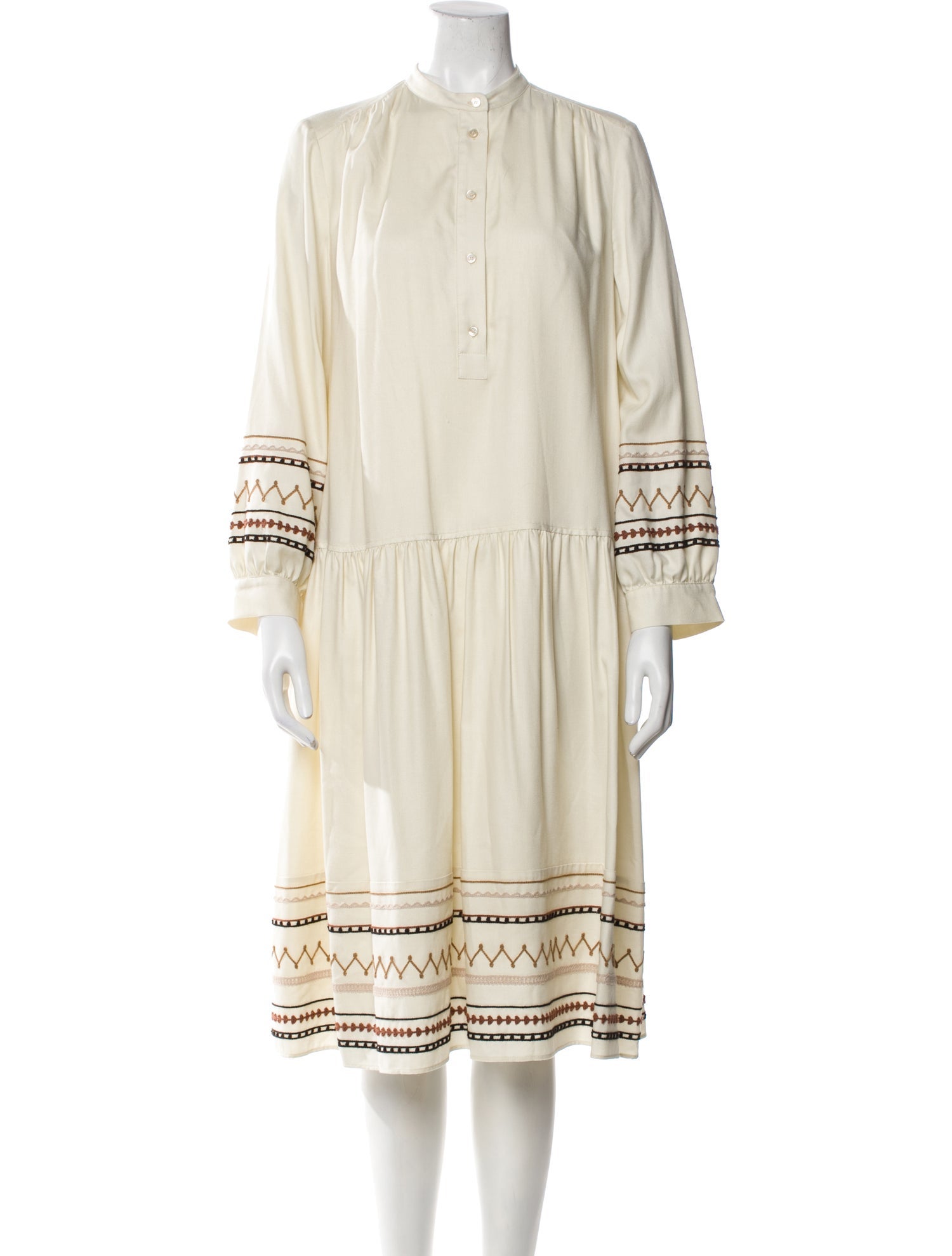 Weekend Max Mara Mock Neck Midi Length Dress