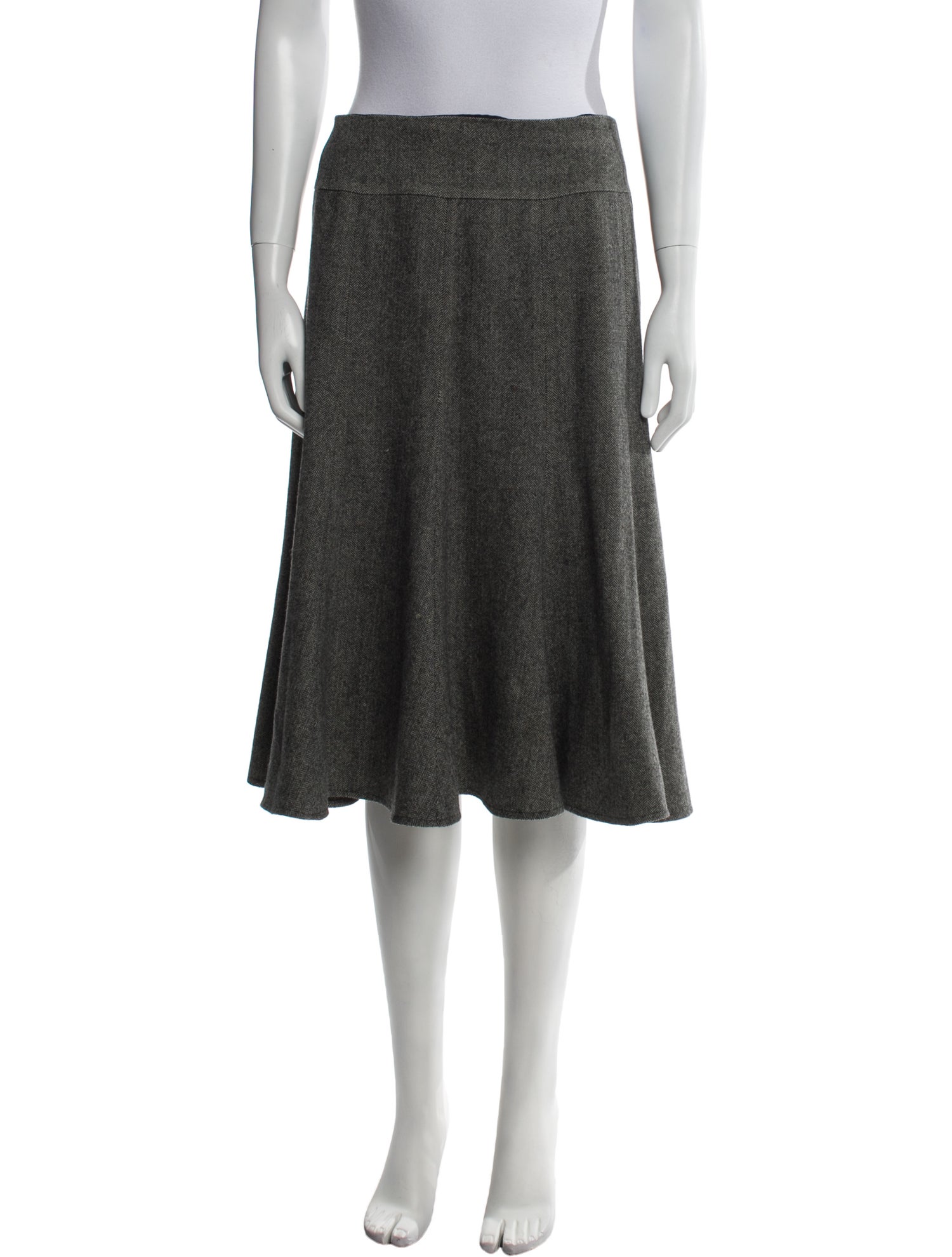 Weekend Max Mara Virgin Wool Knee-Length Skirt